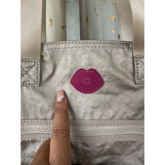 Juicy Couture Metallic 8 Compartment Medium Tote Shoulder Bag With Charm - Picture 11 of 12